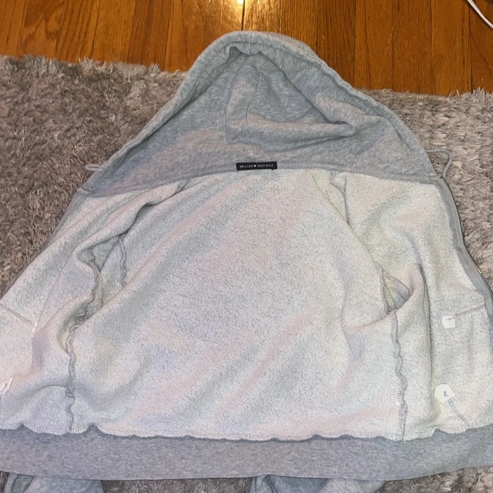 brandy melville crystal zip up hoodie - Picture 5 of 5